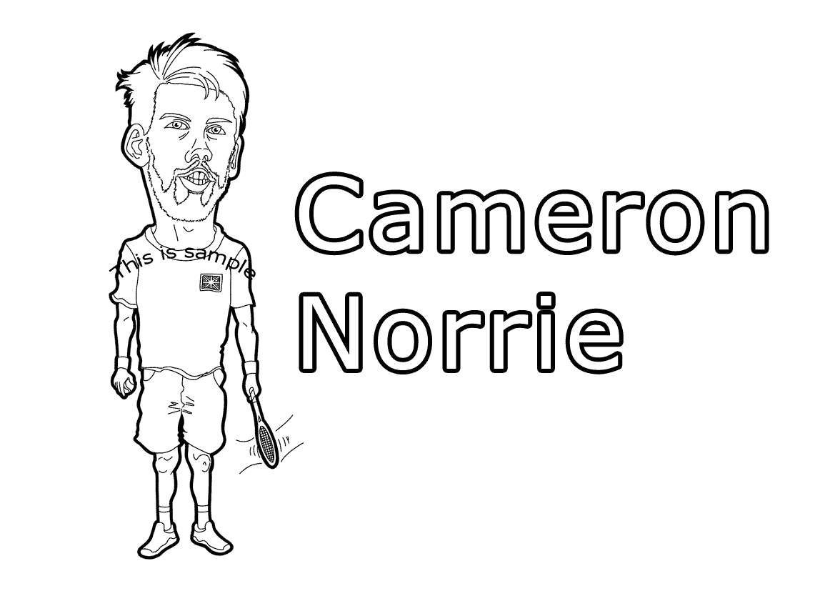 Cameron Norrie coloring pages