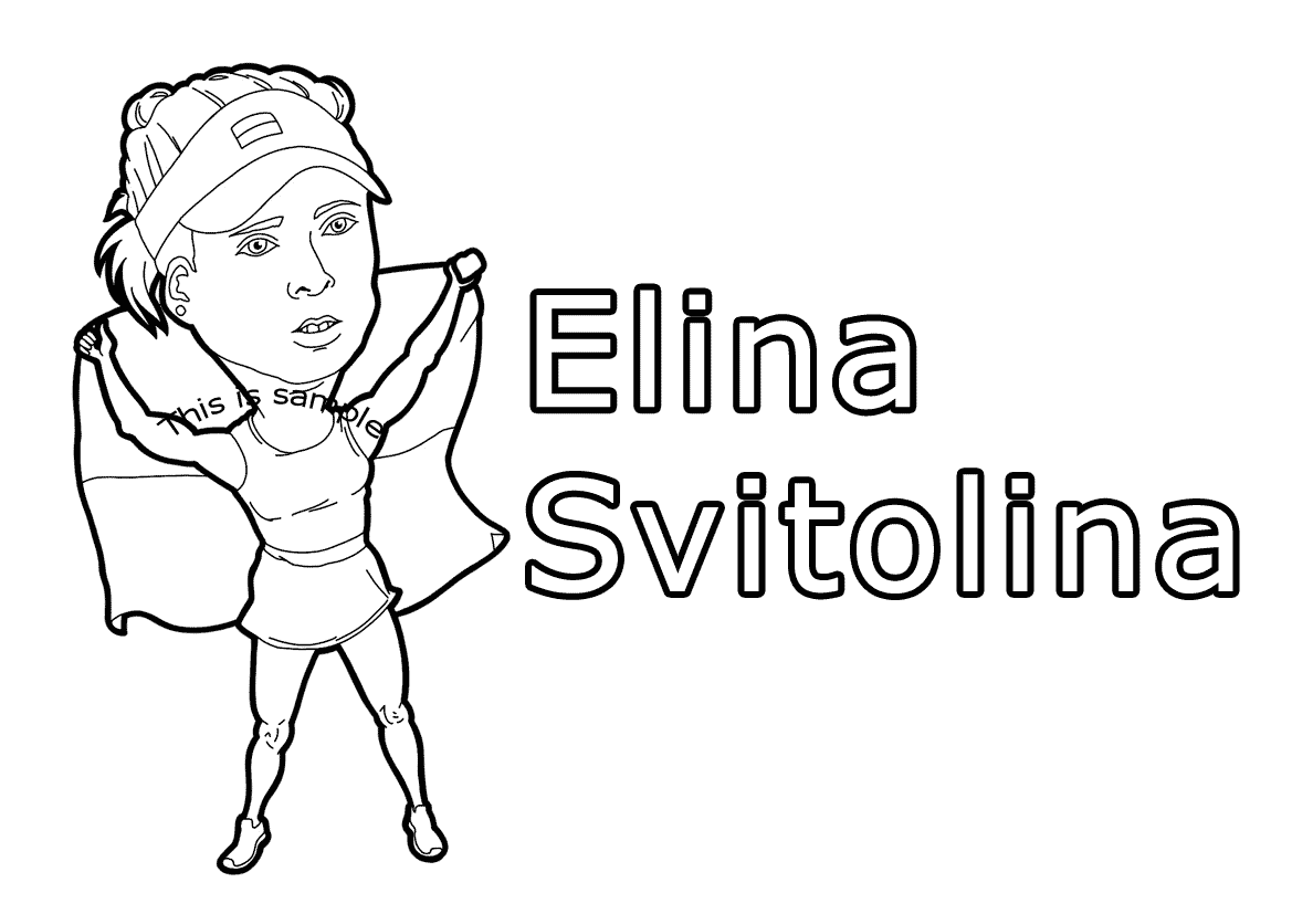 Elina Svitolina Coloring Pages