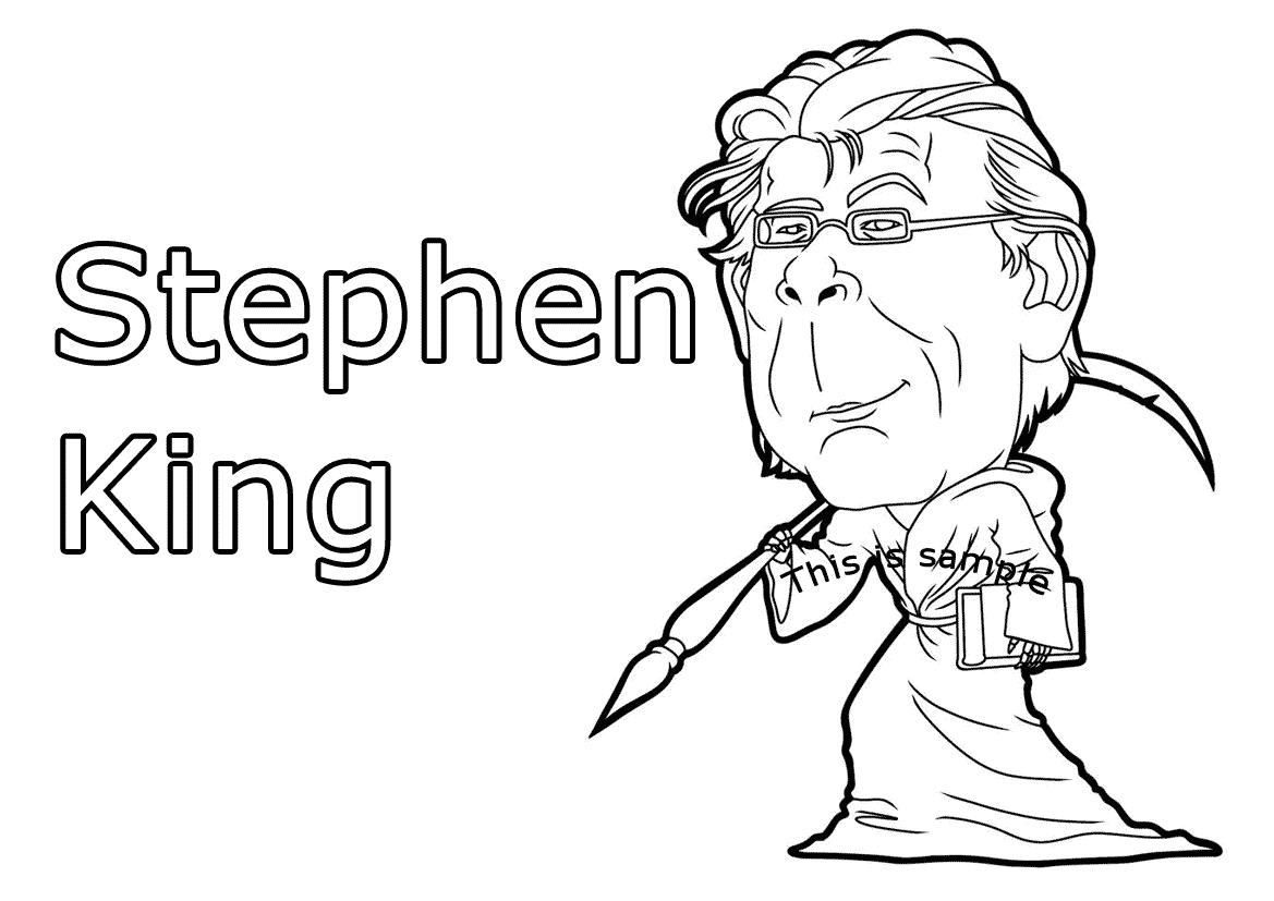 Stephen King coloring pages